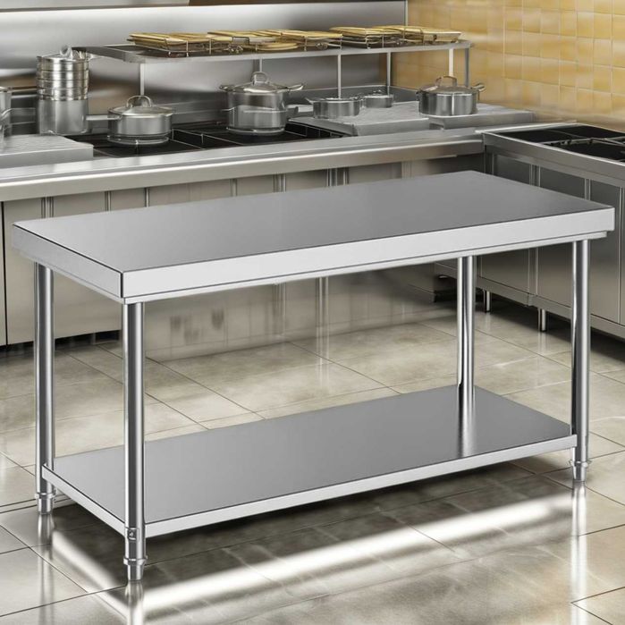 Mese inox cu polita cu rebord si fara ,factura ,transport gratuit