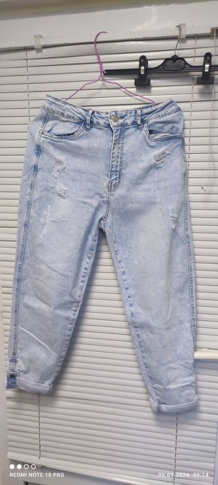 Дамски дънки – размер 29 – светлосини, 7/8