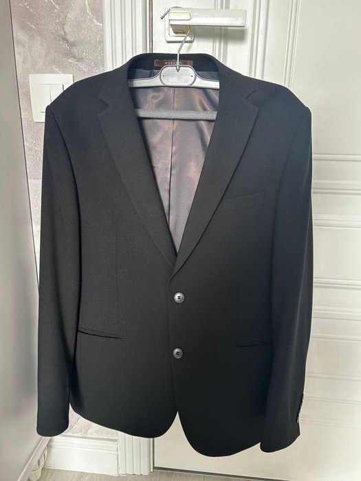 Пиджак черный, размер 52