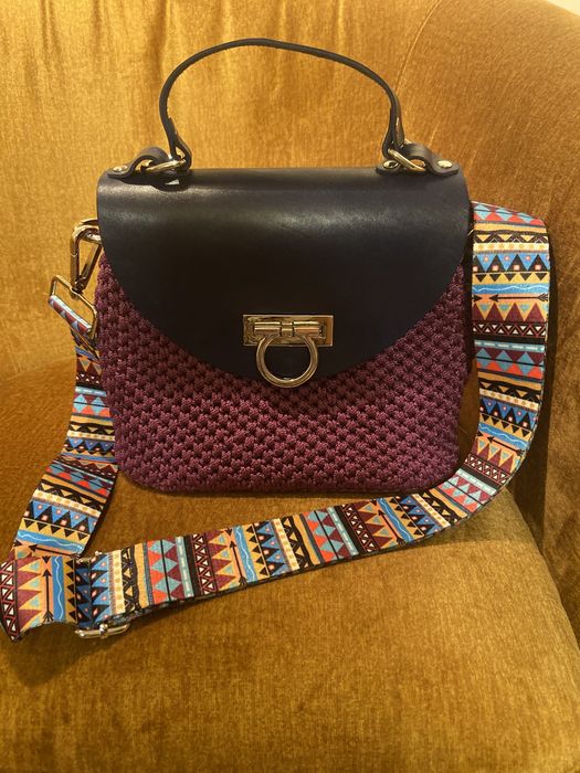 Сумка вязаная,ручной работы