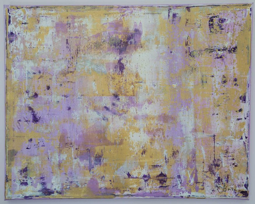 Abstract Flow - абстрактна картина, акрил върху платно, 40х50 см