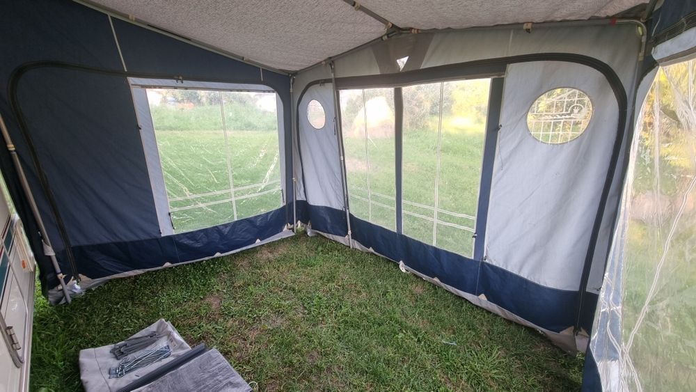 Cort Partial Rulota Isabella Magnum 320,  Material gros impermeabil, Cadru solid fibra si metal