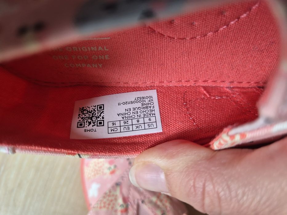 Еспадрили TOMS за момиче рр 26