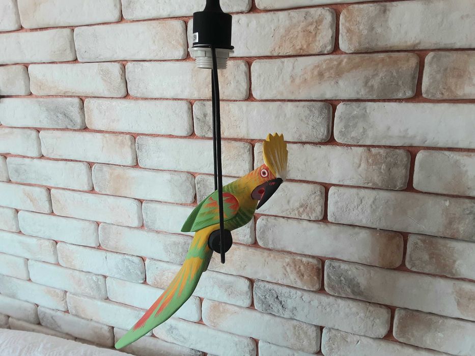 Лампа за таван за детска стая папагал "Зелен токан"