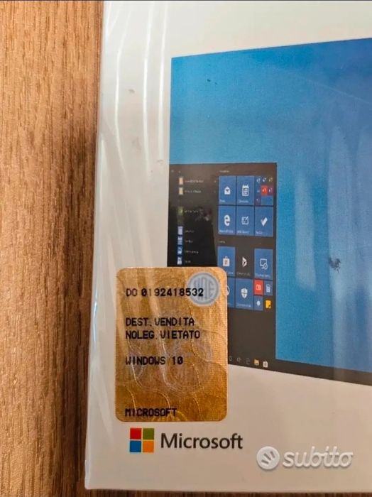 Windows 10 Pro Licență USB  Originală 32-Bit/ 64-Bit
Win Pro FPP10 P2 HAV-00127
50€ a pezzo Fondo magazzino, disponibile piu pezzi,.