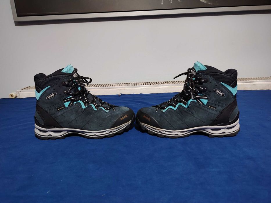 MEINDL ghete din piele, cu GoreTex, mărimea 39,5, interior 24,5 cm.