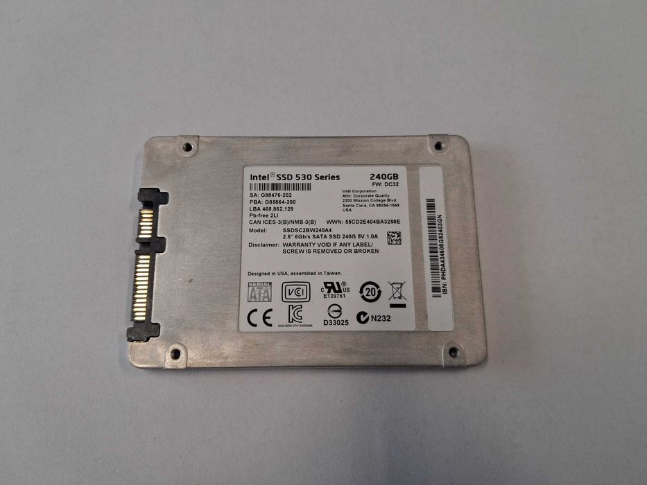 SSD  Intel 240GB