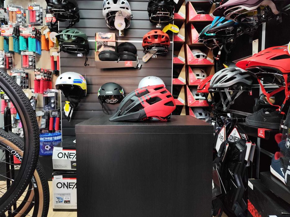 Casca Force Corella MTB NEGRU/ROSU L-XL (57-61 CM)