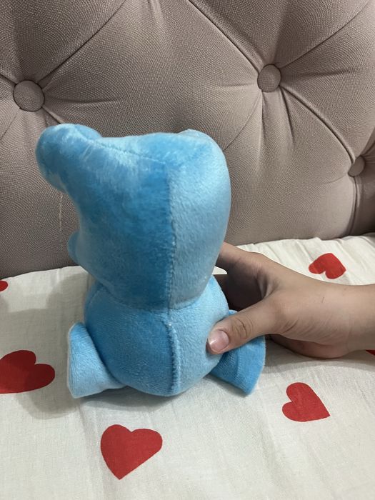 Мякгая игрушка синий слоник