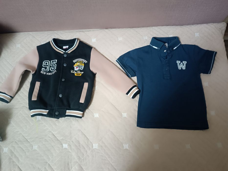 Продается бомбер и поло детские