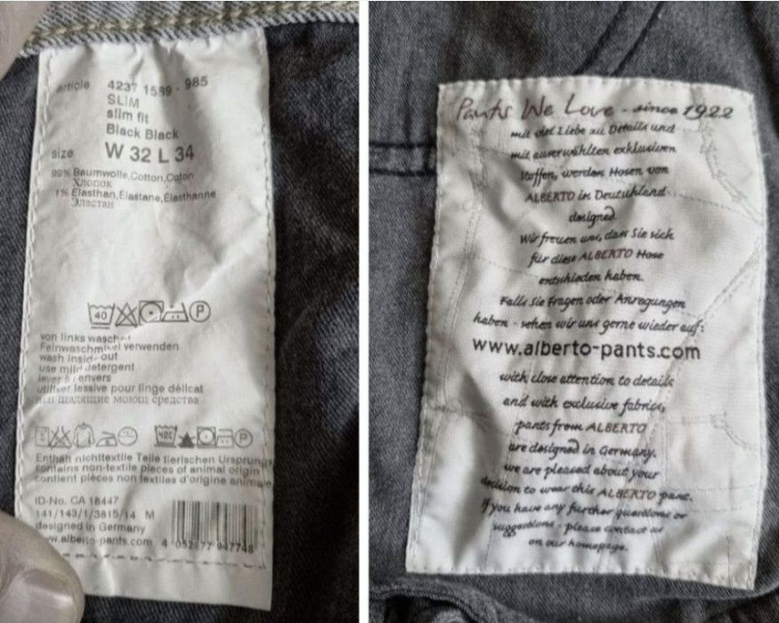 Pantaloni / Blugi Barbati, Alberto, Slim Fit - W32/34