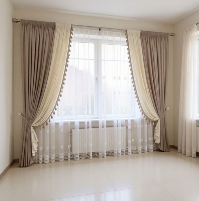 Комплект штор готовые продам срочно!!!