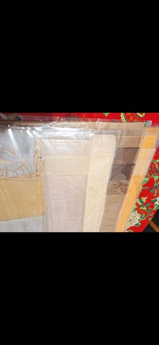 Шалове от сурова коприна с копринена органза