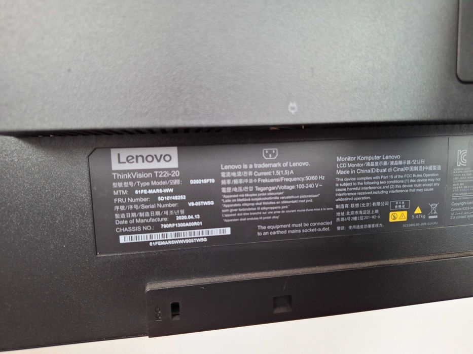 Monitor Lenovo, Mini Dock USB-C si cabluri