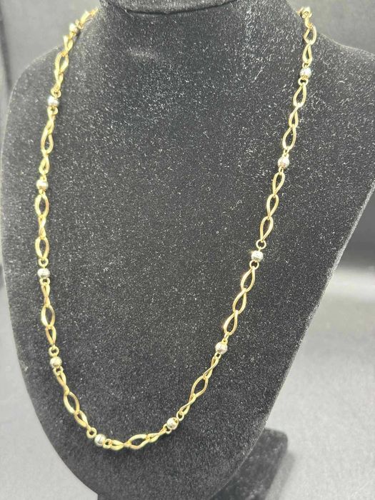 Hope Amanet P5-Lant din aur galben cu alb 14K-585 ,4.61 Gr