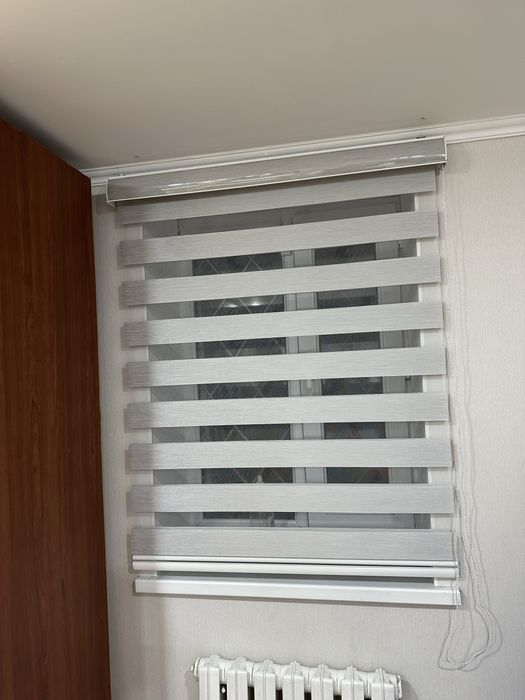 Рулоные шторы жалюзи день ночь дуэт