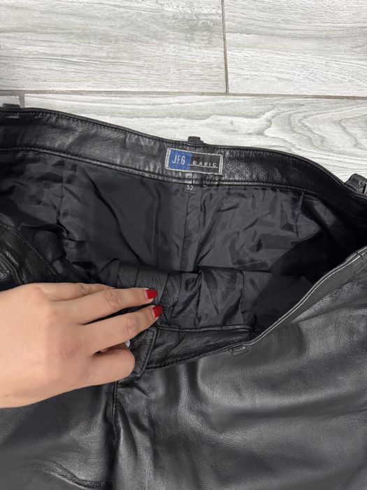 Pantaloni moto piele retro