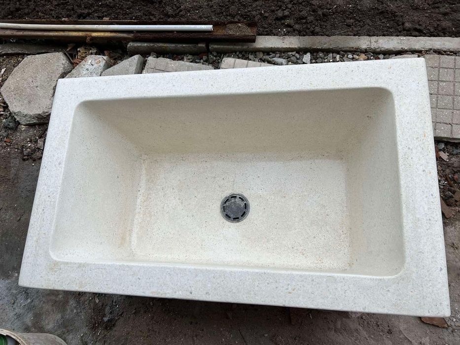 Корито от мозайка шлайфано обработено с импрегнатори   и сифон