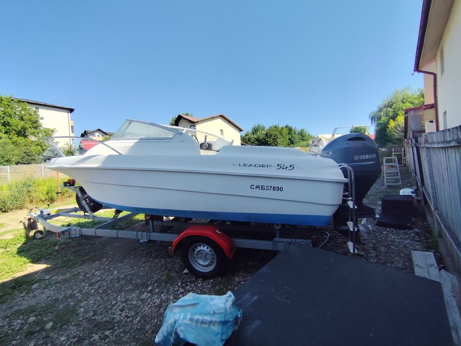 Barcă Jeanneau Lider 5,45/2007-YAMAHA 100 cp NOU--ore funcționare 16-Peridoc Nou 1,6t