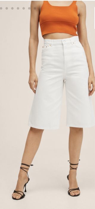 Bermude denim dama noi Mango Xs