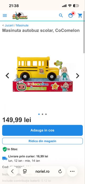 Autobuz CoComelon baiat
