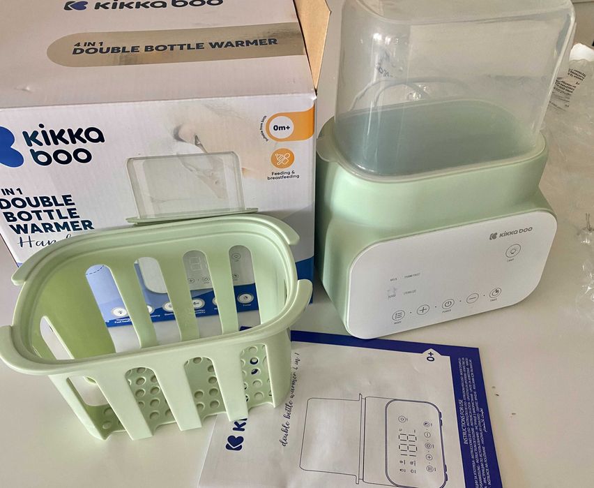 KIKKA BOO Двоен нагревател за шишета 4 в 1