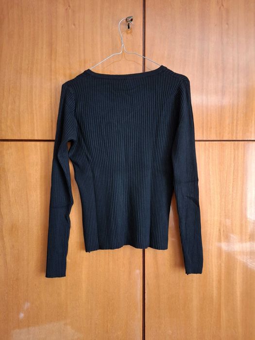 Дамски нов черен пуловер