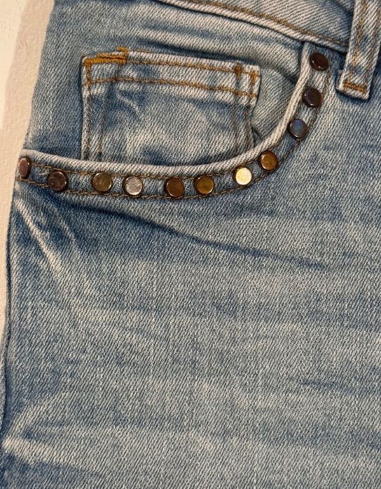 Blugi skinny cu talie înaltă, Zara, cu tiv nefinisat, 36(S)