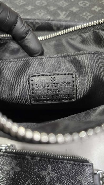 Borseta Premium Louis Vuitton Trio Messenger Gri - Negru