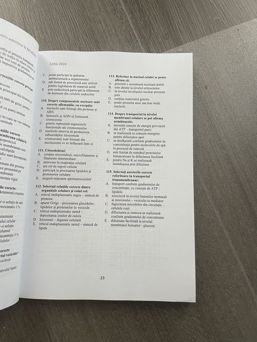 Teste de biologie