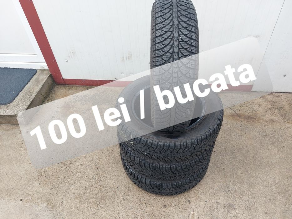 100 lei bucata! Set anvelope M+S/IARNA 165 65 r14 Fulda! 7 mm