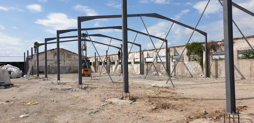 Vand hale metalica structura metalica