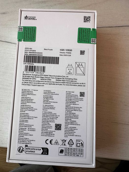 Смартфон Oppo A6x 4G 128 GB Purple