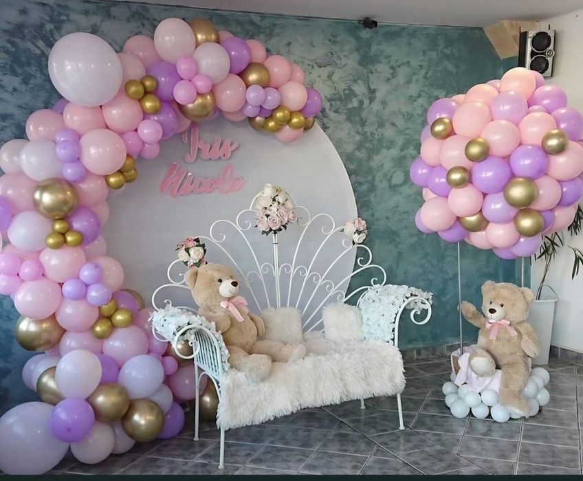 Baloane, heliu, aranjamente, folie, latex,cifre, personaje