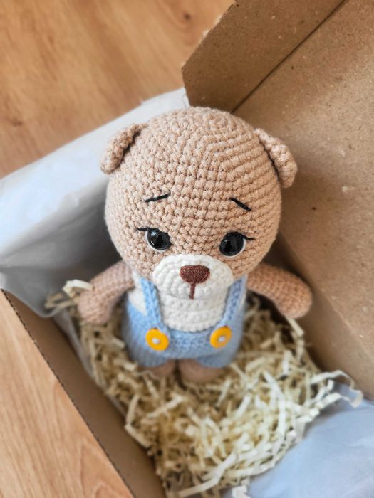 Ursuleț croșetat manual – 16 cm de pură duioșie