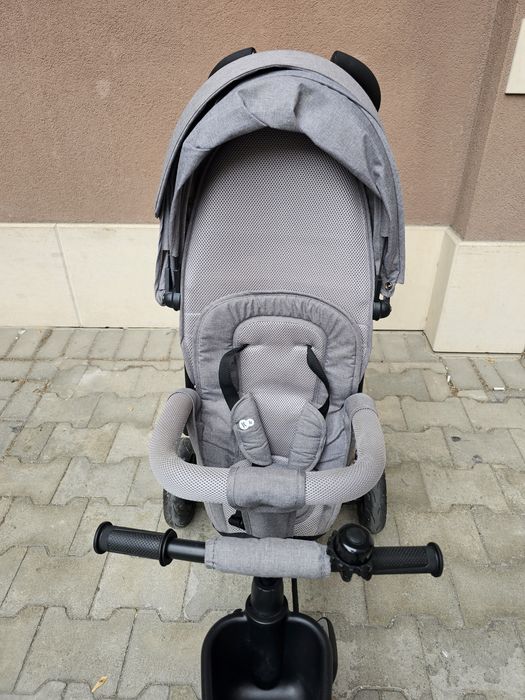 Kinderkraft триколка 5 в 1 Spinstep, сива