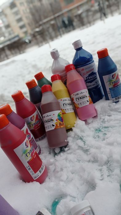 Гуашь краски большой выбор