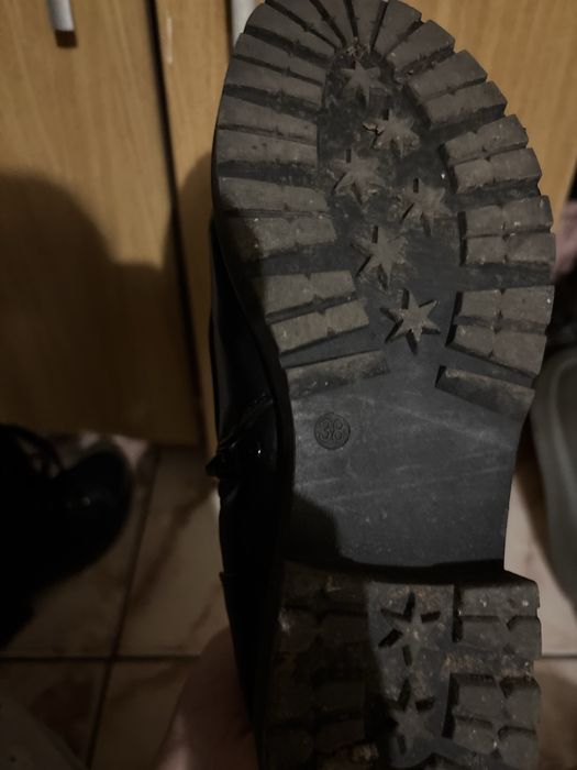 Ghete negre cu fermoar dama din piele