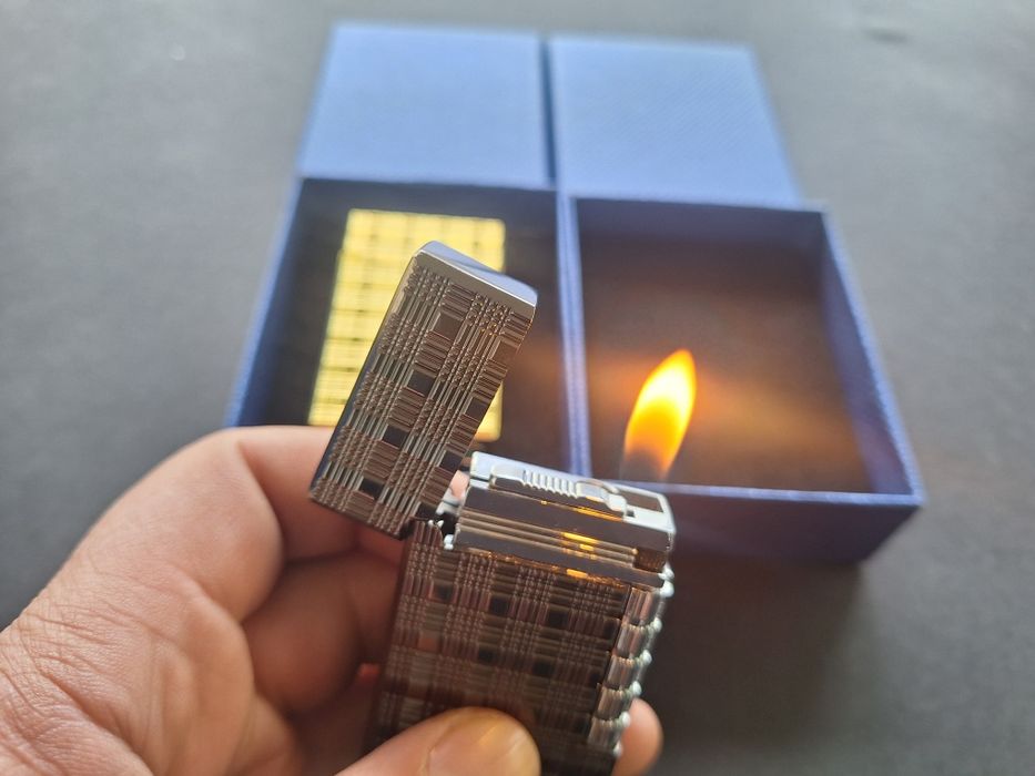 Луксозна метална запалка с два пламъка