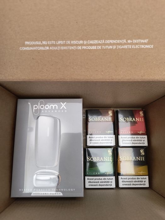 Kit dispozitiv Sobranie ploom X advanced cu 4 pachete Sobranie Sticks