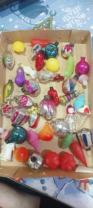 Ёлочные игрушки ссср малютка