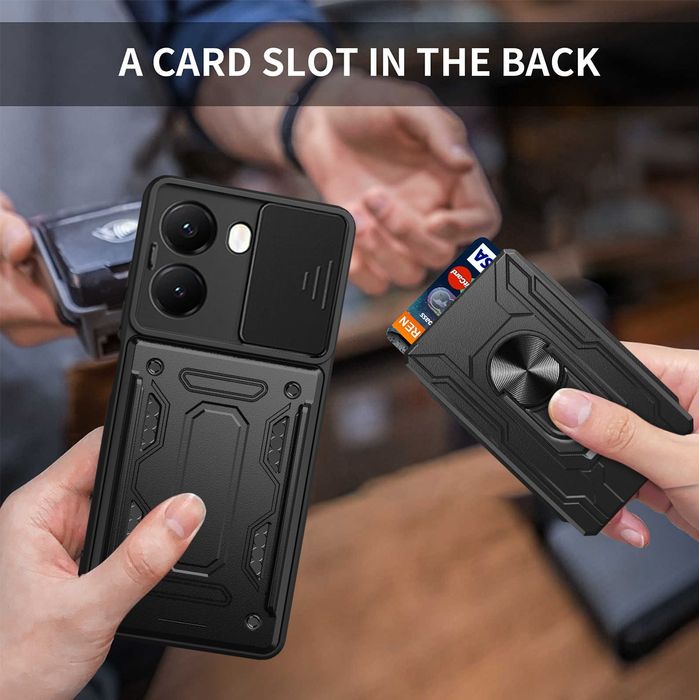 Xiaomi Poco X7 / X7 Pro / RING CARD SLOT Удароустойчив кейс гръб