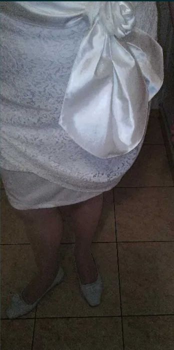 Rochie /mireasa/cuninie civila/ocazie  scurta dreapta