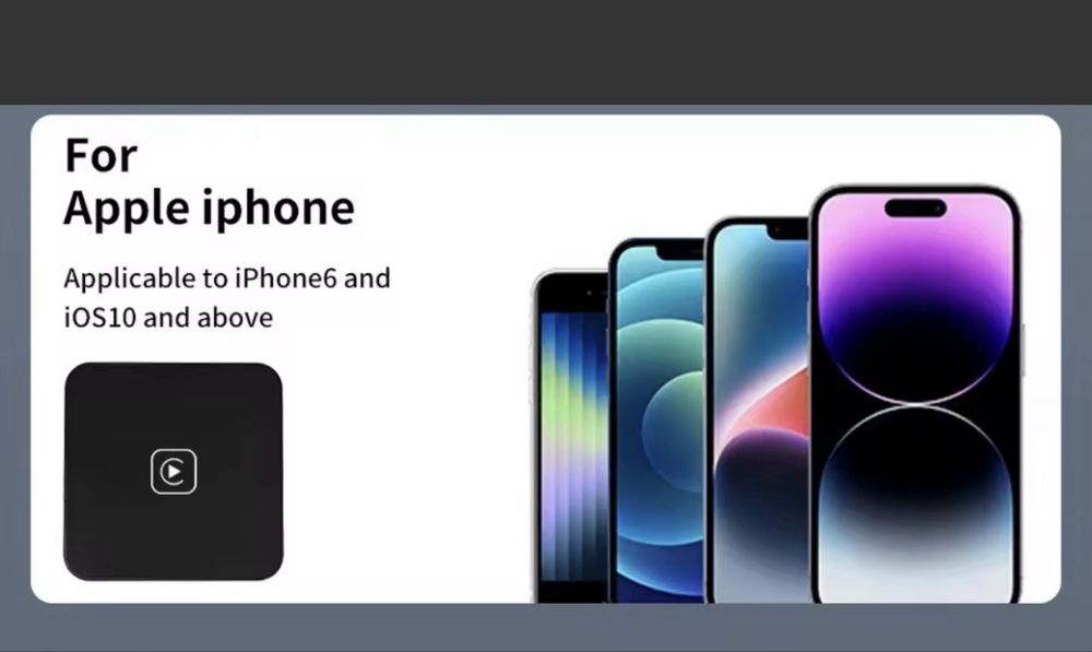 iPhone Carplay Wireless Adaptor fara fir pentru masina Mini Receiver auto Apple Waze Google Maps