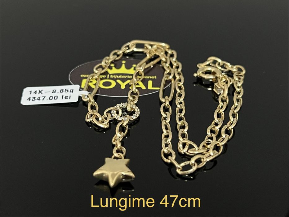 Bijuteria Royal : Colier damă aur 14k 8,85gr