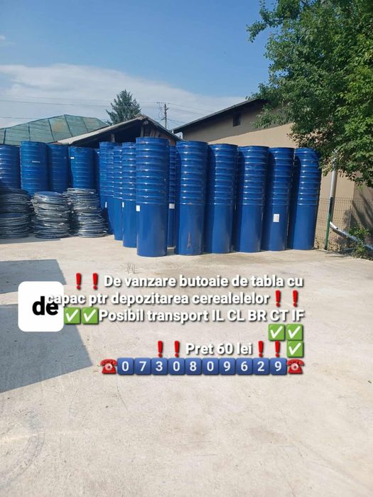 De vânzare butoaie de tabla cu capac