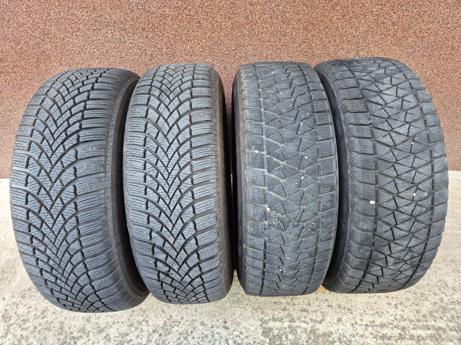 Jante R16 5x114,3 Dacia Duster  cu anvelope iarna Bridgestone 215/65R1