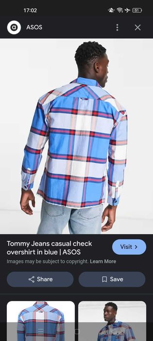 Cămașă de blugi Tommy Hilfiger nouă, XL LARGE
