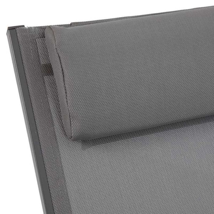 Set mobilier plaja/gradina/terasa 2 șezlonguri Gri LIVRARE GRATUITA