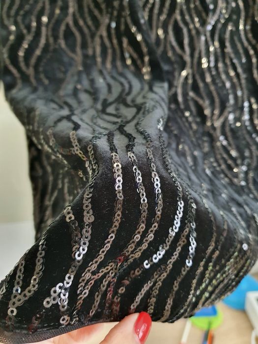 Rochie petrecere / eveniment din catifea cu paiete